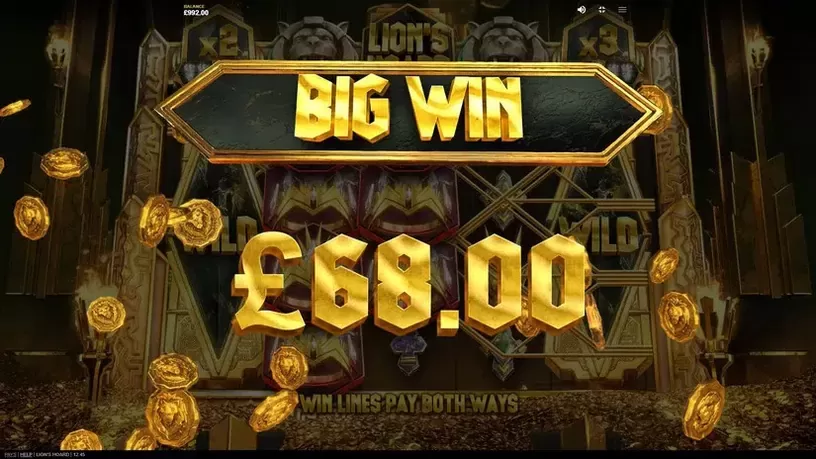 Lion's Hoard slot screenshot 3