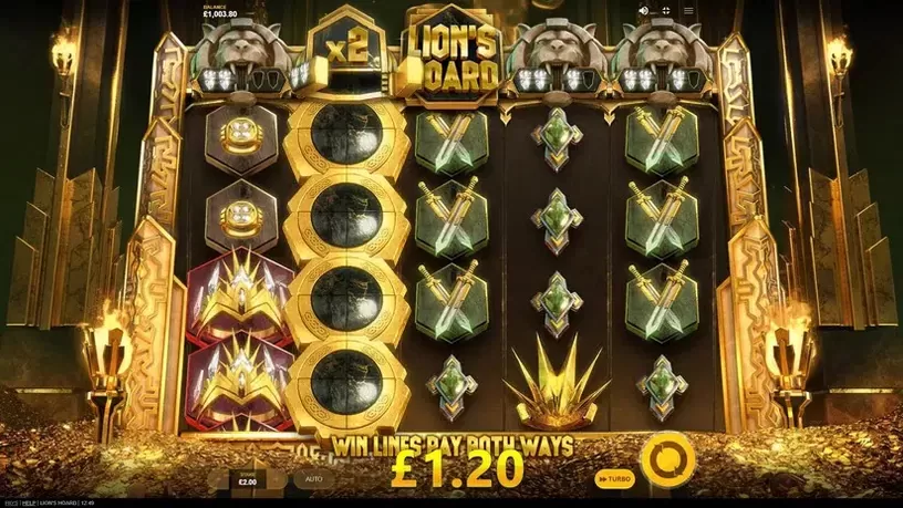 Lion's Hoard slot screenshot 4