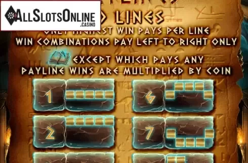 Paytable. Lord of the Dead from AllWaySpin
