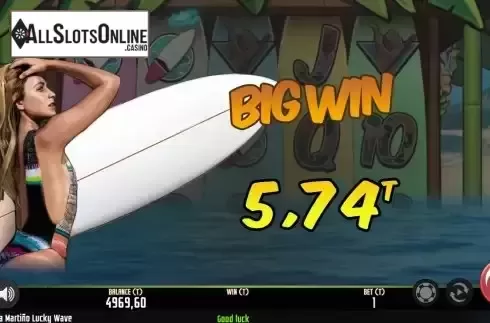 Big Win screen