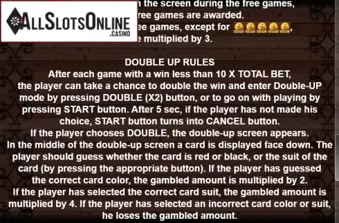Paytable 4. Lucky Dollar from Casino Technology