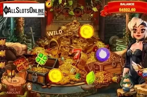 Reels screen. Lucky Gems (Triple Profits Games) from Triple Profits Games