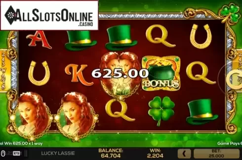 Win Screen. Lucky Lassie from High 5 Games