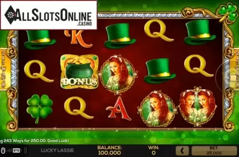 Bonus Screen. Lucky Lassie from High 5 Games