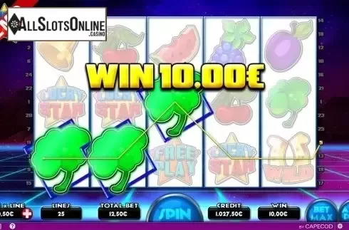 Win screen. Lucky Star (Capecod Gaming) from Capecod Gaming