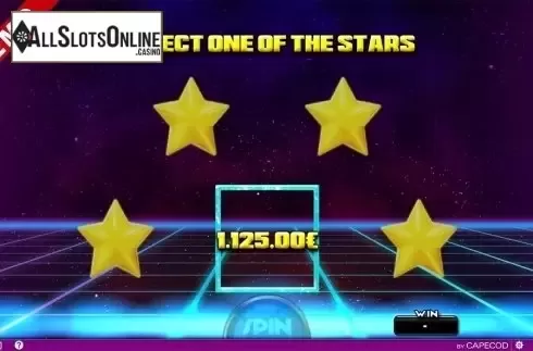 Bonus game win screen. Lucky Star (Capecod Gaming) from Capecod Gaming