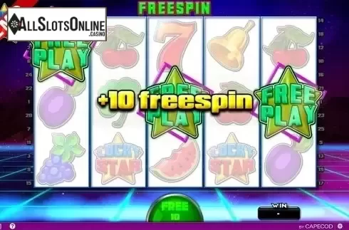 Free spins win screen. Lucky Star (Capecod Gaming) from Capecod Gaming