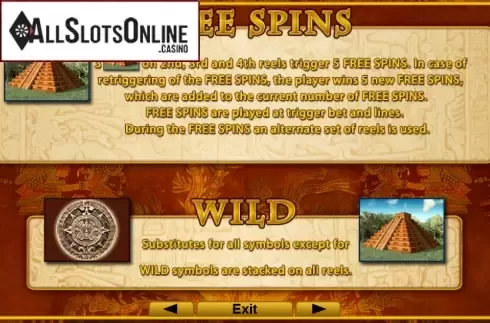 Screen3. Mayan Spirit from EGT