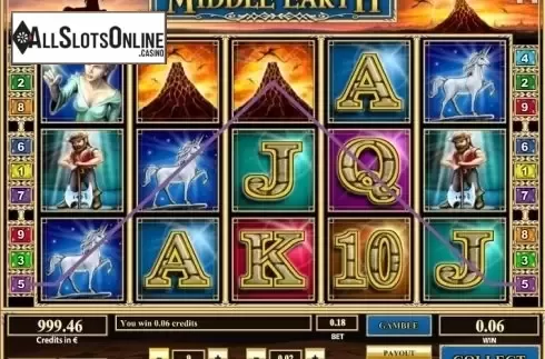 Win screen. Middle Earth from Tom Horn Gaming