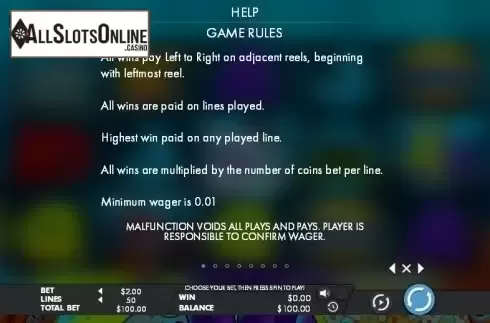 Paytable 1. Mobster Lobster from Genesis