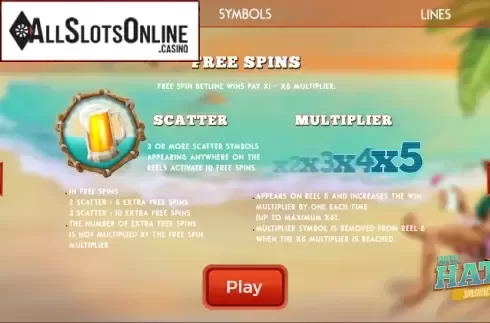Free Spin. Mr.Hat: Sunshine from Spinmatic