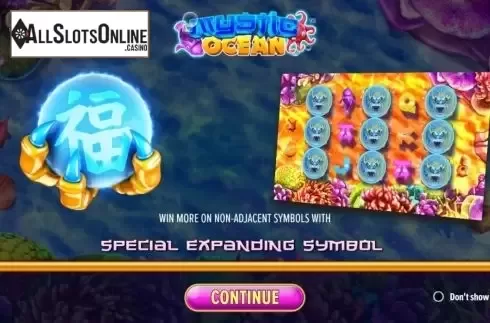 Start Screen. Mystic Ocean from NetGaming
