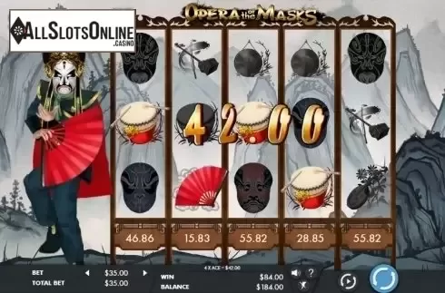 Wild Win screen. Opera Of The Masks from Genesis