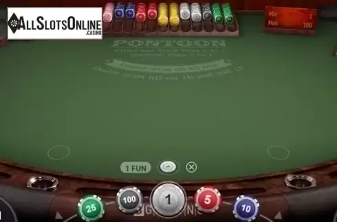 Game Screen 2. Pontoon (BGaming) from BGAMING
