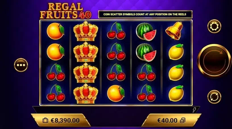 Regal Fruits 40 slot screenshot 3