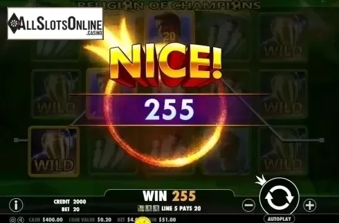 Win Screen 2. Religion of Champions from Pragmatic Play