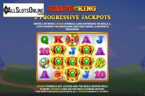 Features. Respin King from Skywind Group