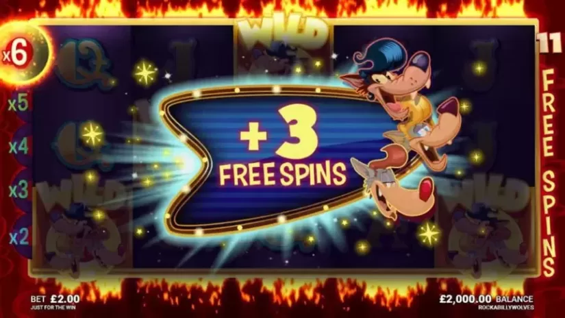 Rockabilly Wolves slot screenshot 4
