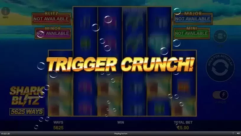 Shark Blitz slot screenshot 3