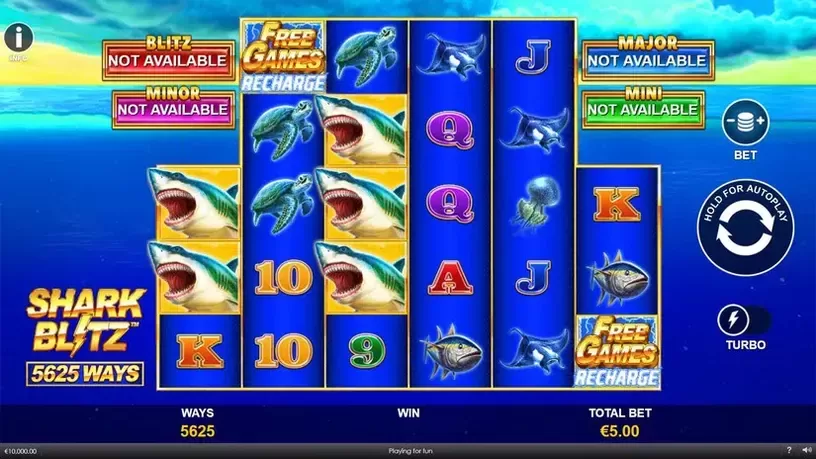 Shark Blitz slot screenshot 1