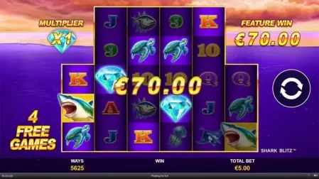 Shark Blitz slot screenshot 6