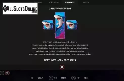 Wild feature screen