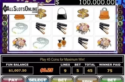 Win Screen. Shopping Spree from RTG