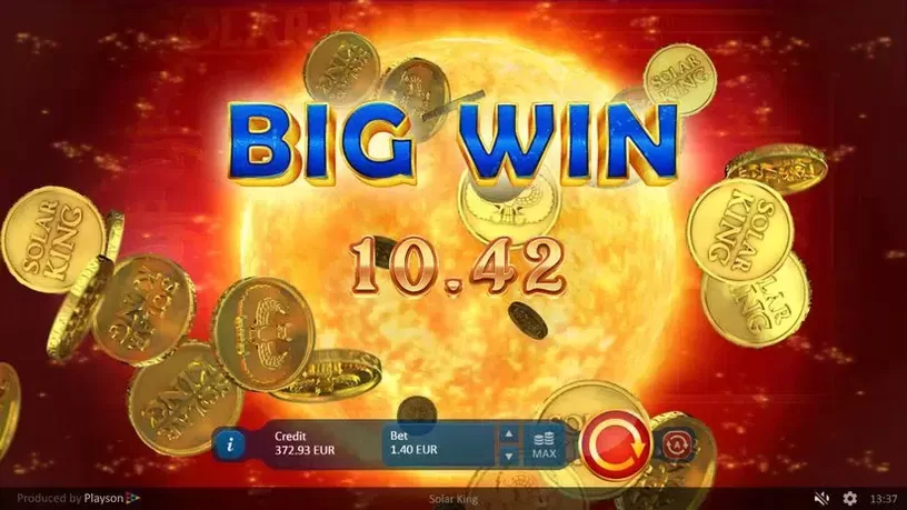 Solar King slot screenshot 1