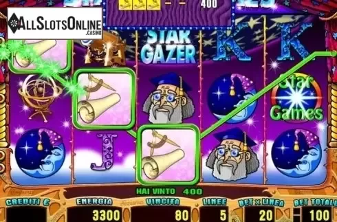 Reel Screen. Stargazer from Octavian Gaming