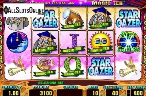 Reel Screen. Stargazer from Octavian Gaming