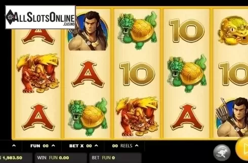 Reel screen. Sun Archer from JDB168