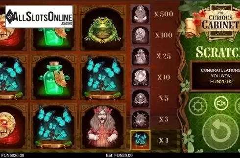 Game workflow 2. The Curious Cabinet Scratch from IronDog