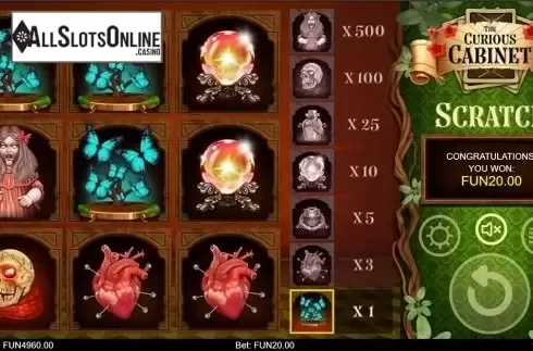 Game workflow 3. The Curious Cabinet Scratch from IronDog