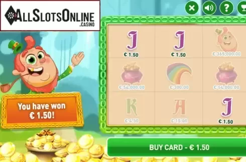 Win Screen. The Luckiest Year Scratch from Pariplay