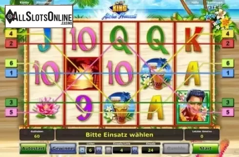 Line. The Real King Aloha Hawaii from Greentube