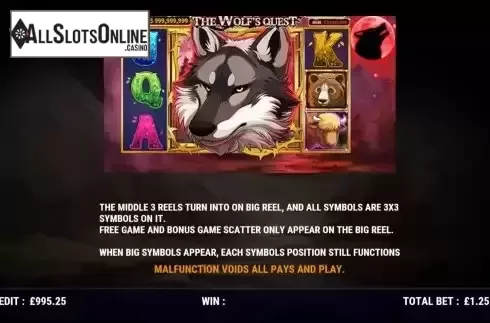 Game Features screen
