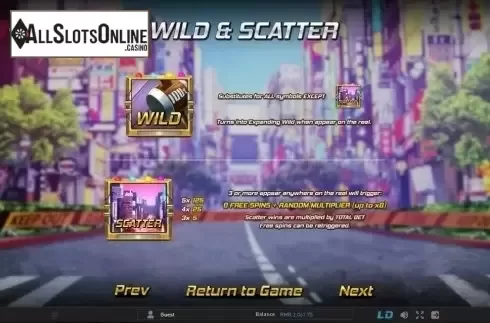 Paytable 2. Tokyo Hunter from GamePlay
