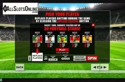 Edit Paytable. Top Trumps Football Stars from Playtech