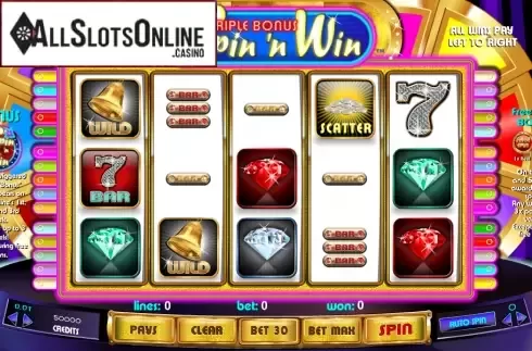 Screen4. Triple Bonus Spin 'n Win from Amaya