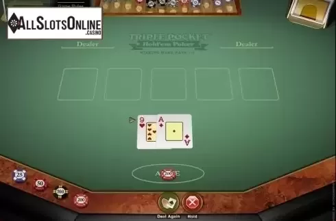 Game Screen 2. Triple Pocket Hold'em Poker (Microgaming) from Microgaming