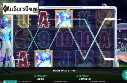 Wild win screen. Universal Cup from Leander Games