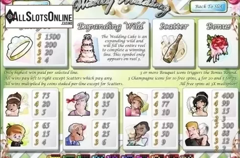 Screen2. Wacky Wedding from Rival Gaming