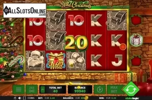 Win Screen . Wild Christmas from StakeLogic