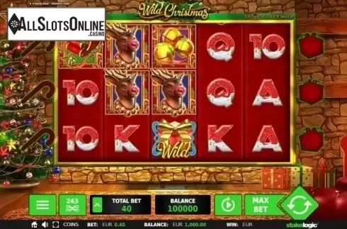 Game Workflow screen. Wild Christmas from StakeLogic