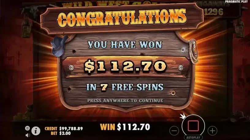 Wild West Gold Megaways slot screenshot 7