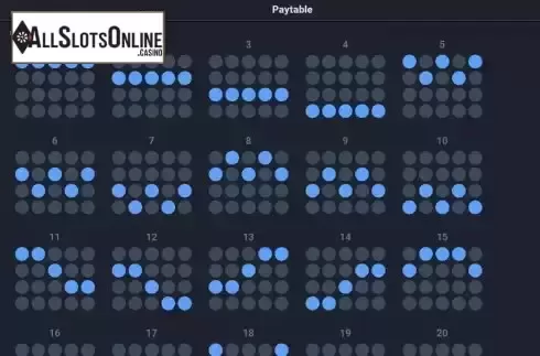 Paylines screen