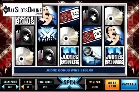 Scatter screen. X Factor from Ash Gaming