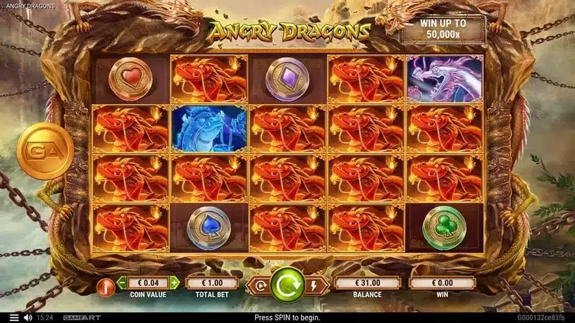 Angry Dragons slot screenshot 1