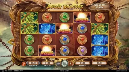 Angry Dragons slot screenshot 2