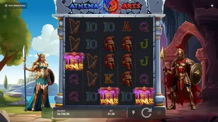 Athena VS Ares slot screenshot 2